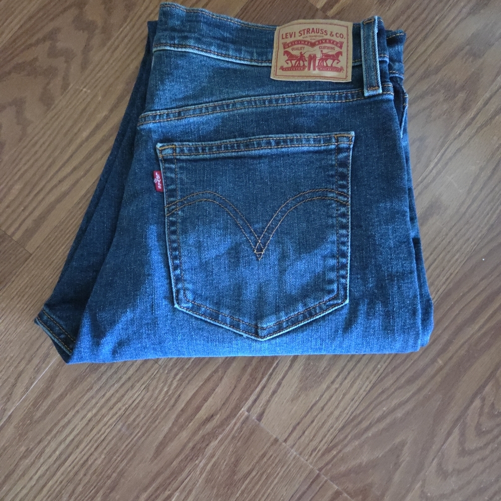 Levi's‎ Womens Wedgie 32 Blue Jeans Button Fly